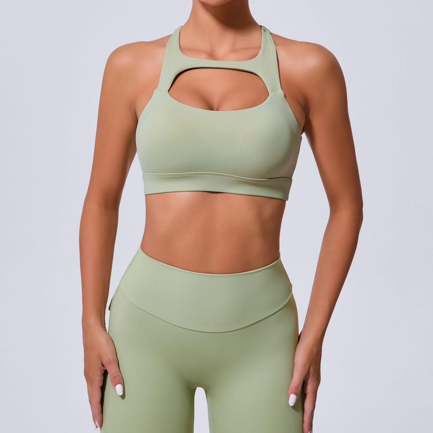 Hollow Out Cutout Beauty Back Tight Yoga Vest Sports Underwear Shockproof Top Pilates Running Outdoors Workout Clothes