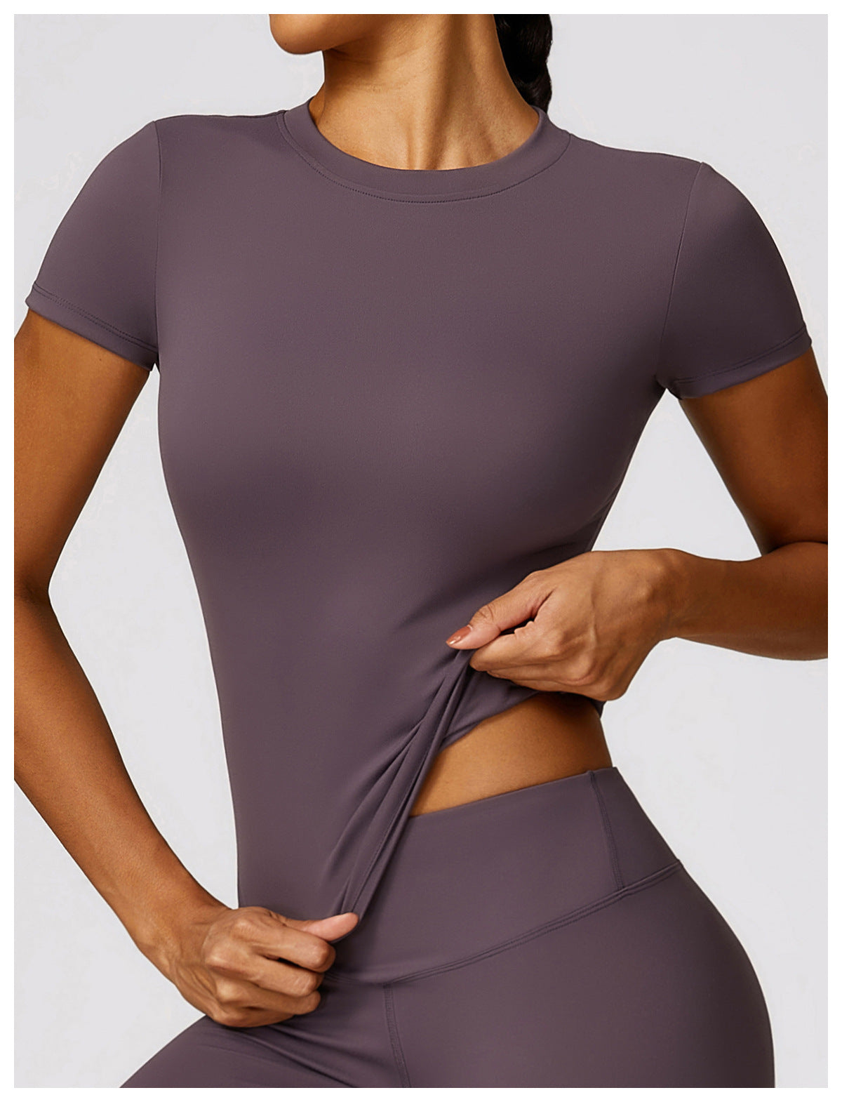 Sollinarry Spring T Shirt Quick Drying Yoga Clothes Short Sleeve Workout Top Blouse Outdoor Running Sports Short Sleeve Women