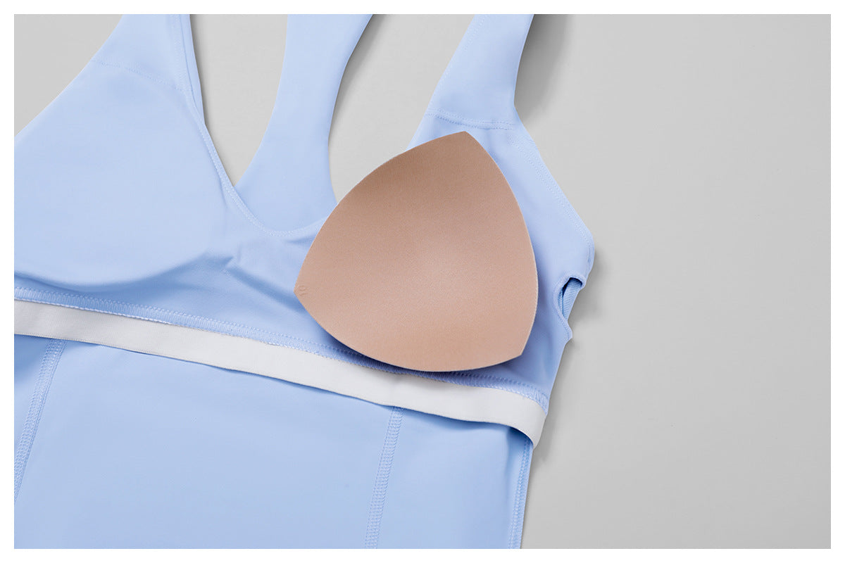 Sollinarry Nude Feel Yoga Vest H Shaped Beauty Back Quick-Drying Workout Top Outdoor Running Exercise Underwear