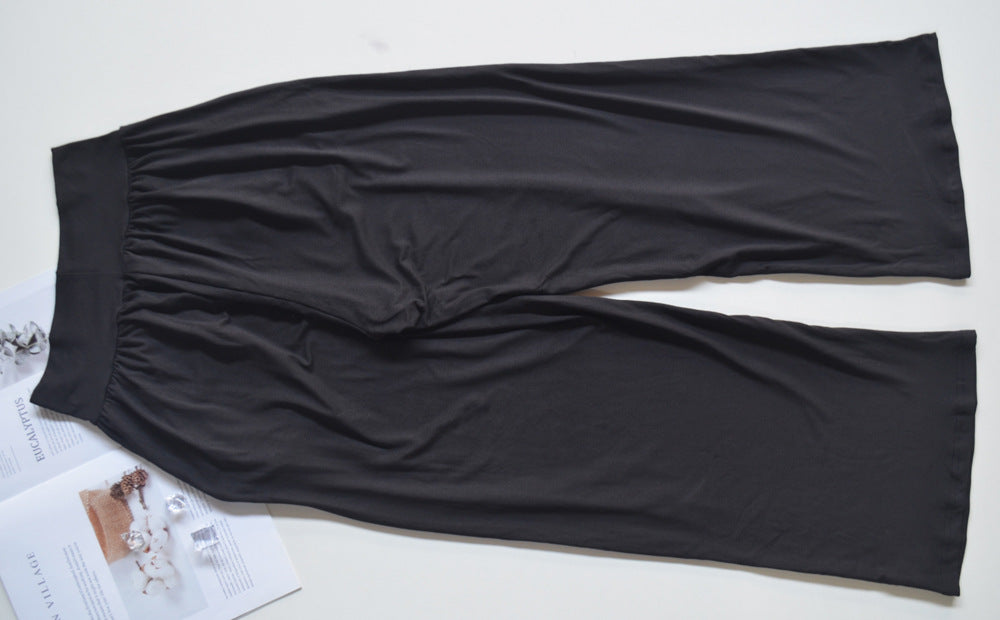 Sports Loose Straight Solid Color Yoga Multi Color Running Casual Slimming Sports Wide Leg Pants