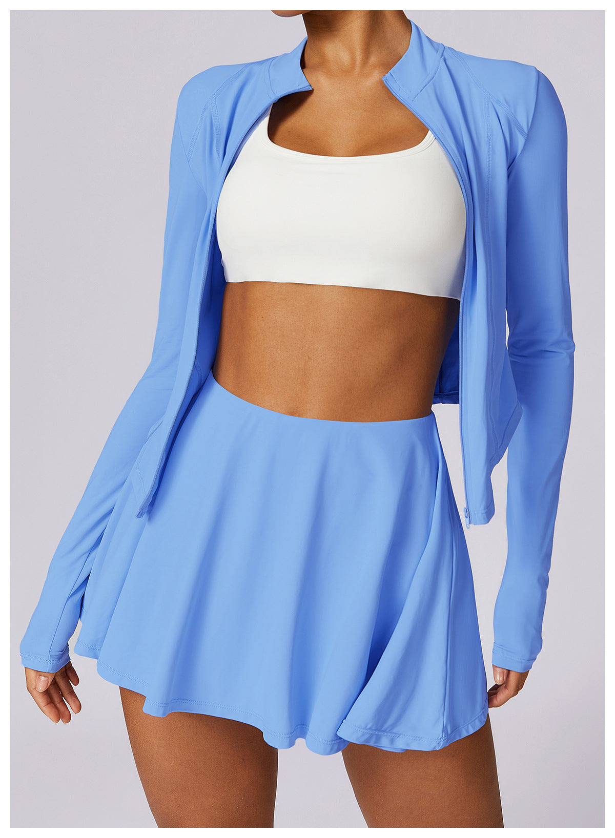Sollinarry Summer Sports Sun Protection Clothing Women Long Sleeved Top Proof Ice Silk Cool Breathable Sun Protection Clothing Coat