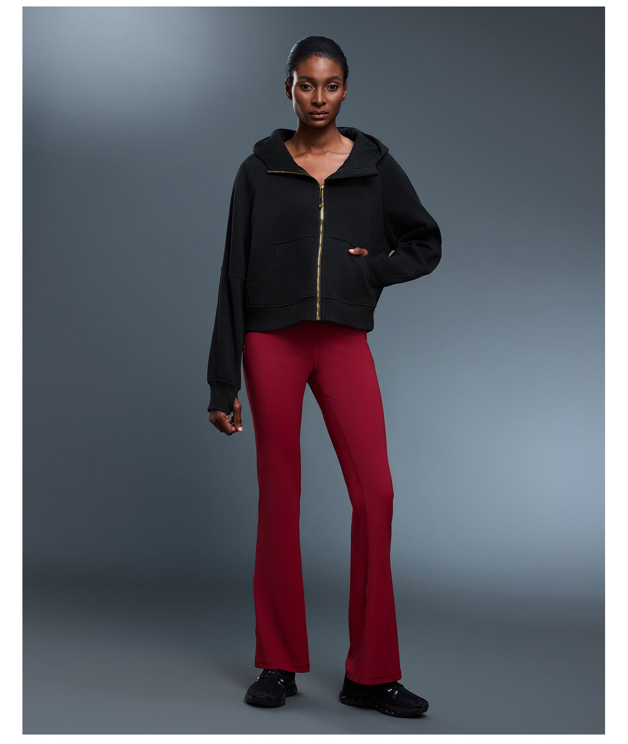 Autumn Winter Hooded Cardigan Sweater Women Fleece Lined Thermal Zipper Coat Youthful Looking Loose Casual Sports Top