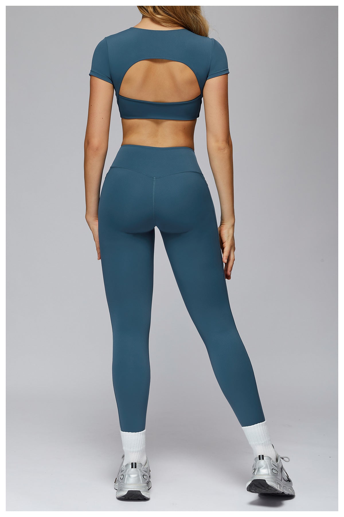 Nude Feel Trousers High Waist Belly Contracting Close Fitting Yoga Pants Outdoor Running Exercise Workout Pants Women