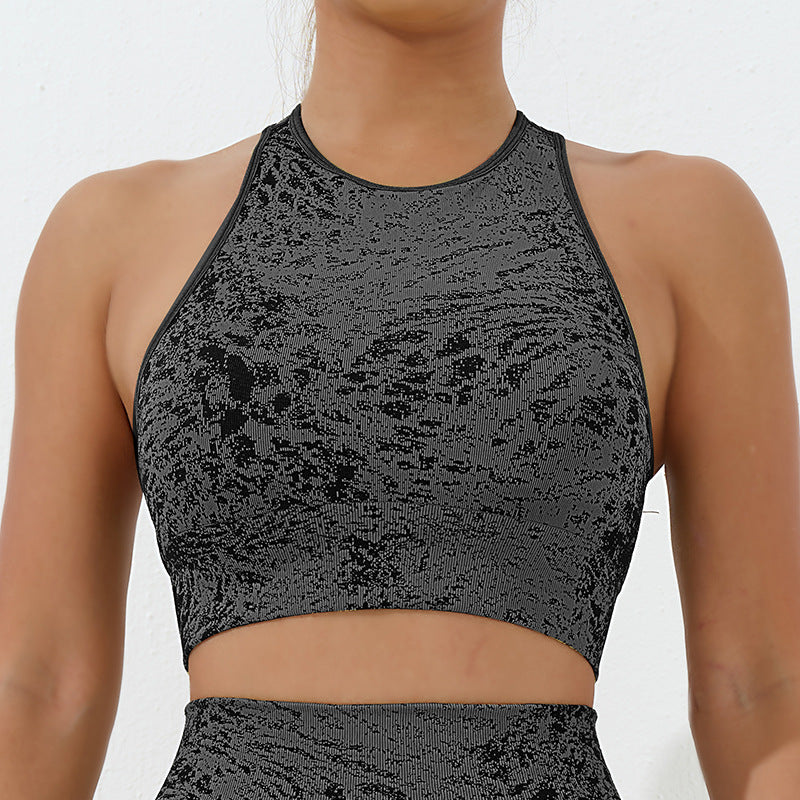 Autumn Sports Bra Fitness Vest Wide Shoulder Strap Cross Beauty Back Yoga Sports Bra