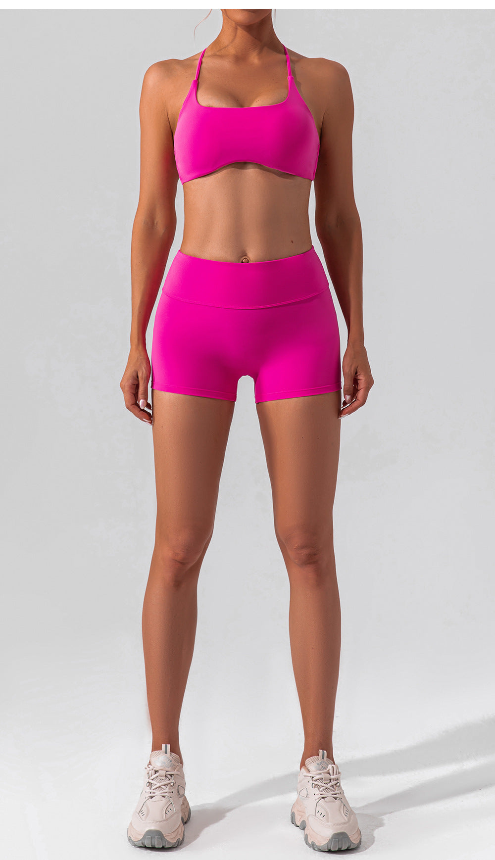 High Waist Workout Shorts No Embarrassment Line Double Sided Brushed Yoga Pants Women Hip Lifting Slim Fit Sports Shorts