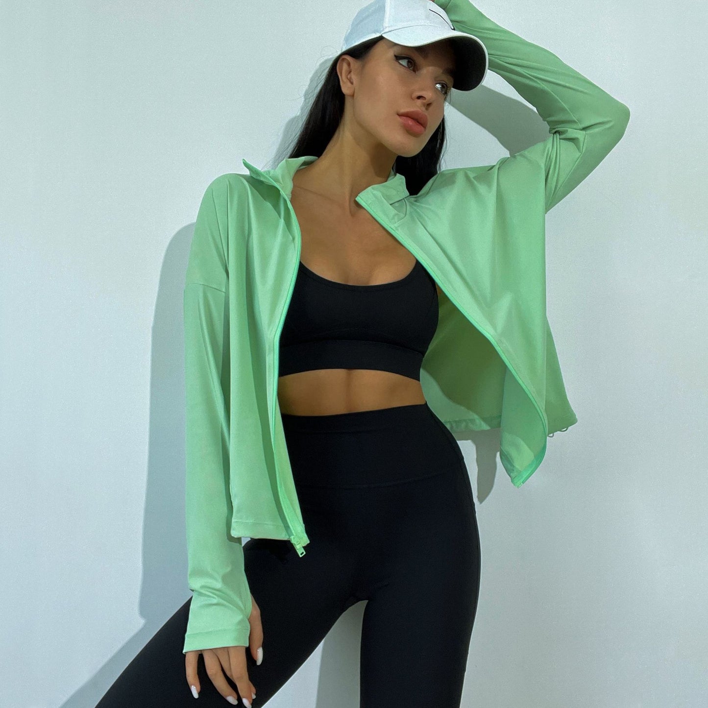 Sun Protection Clothing Women Protection Sun Protective Clothing Riding Speed Platinum Air Conditioning Shirt Wind Shield Long Sleeve Ice Silk Short Coat