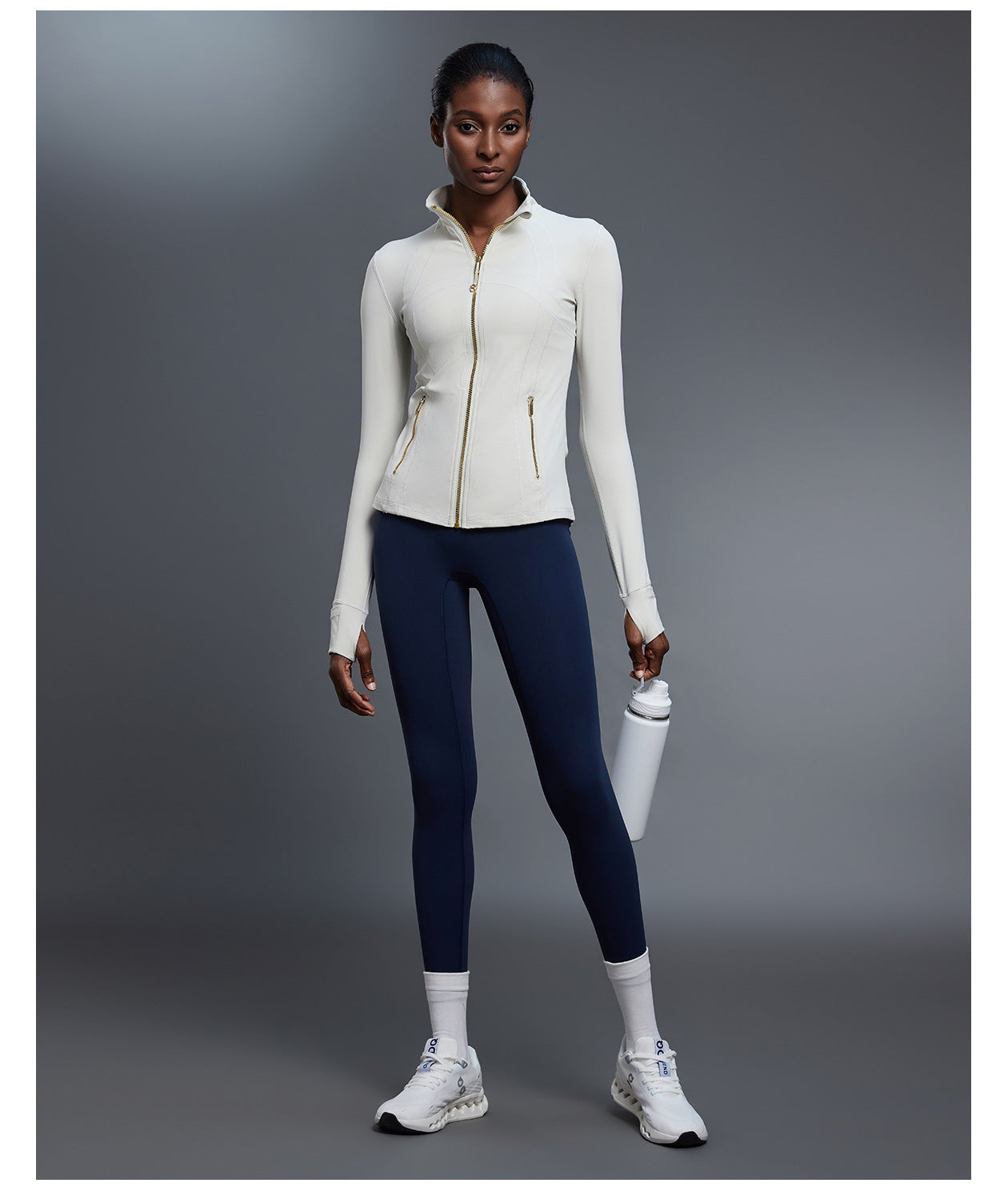 Autumn Long Sleeve Yoga Wear Stretch Slim Fit Sports Jacket Women Outdoor Riding Running Fitness Clothes Jacket