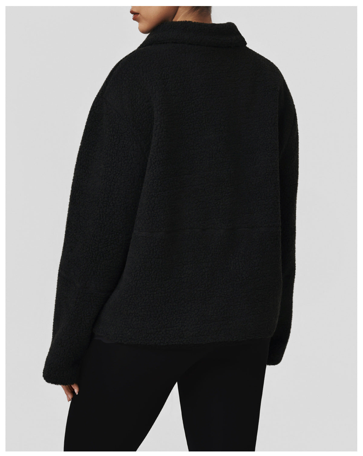 Autumn Winter Thickening Lamb Wool Casual Coat Women Warm Sports Turn-down Collar Coat Outdoor Running Cardigan Sweater