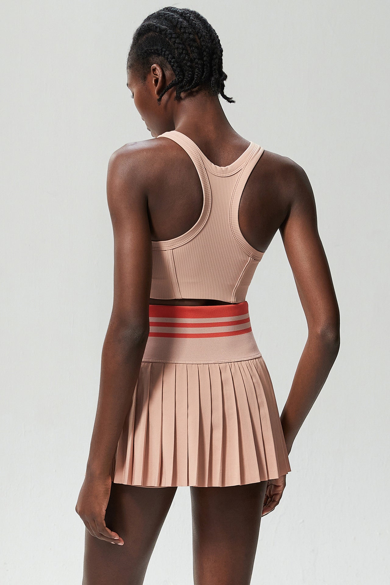 Sports Fitness Yoga Wear Women Anti Exposure Quick Drying Two Piece Set Badminton Tennis Clothing