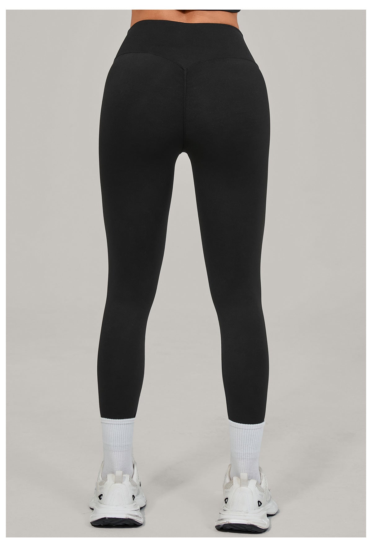 High Waist Invisible Pleated Yoga Pants Color Contrast Patchwork Nude Feel Tight Women Sports Fitness Pants
