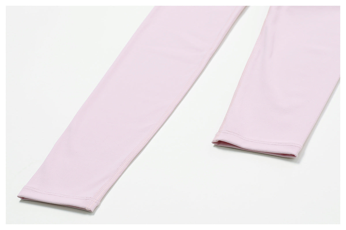 High Waist Hip Lift Quick Drying Yoga Pants Women Slimming Tight Fitness Pants Outer Wear Running Sports Leggings