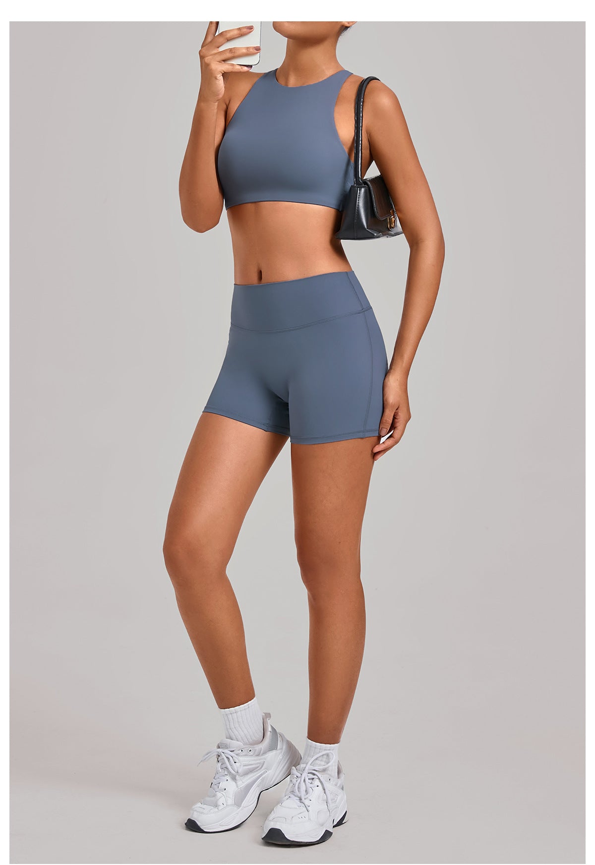 Cross Back Yoga Tight Quick-Drying Workout Clothes Detachable Chest Pad Sports Shorts Two Piece Sets Women