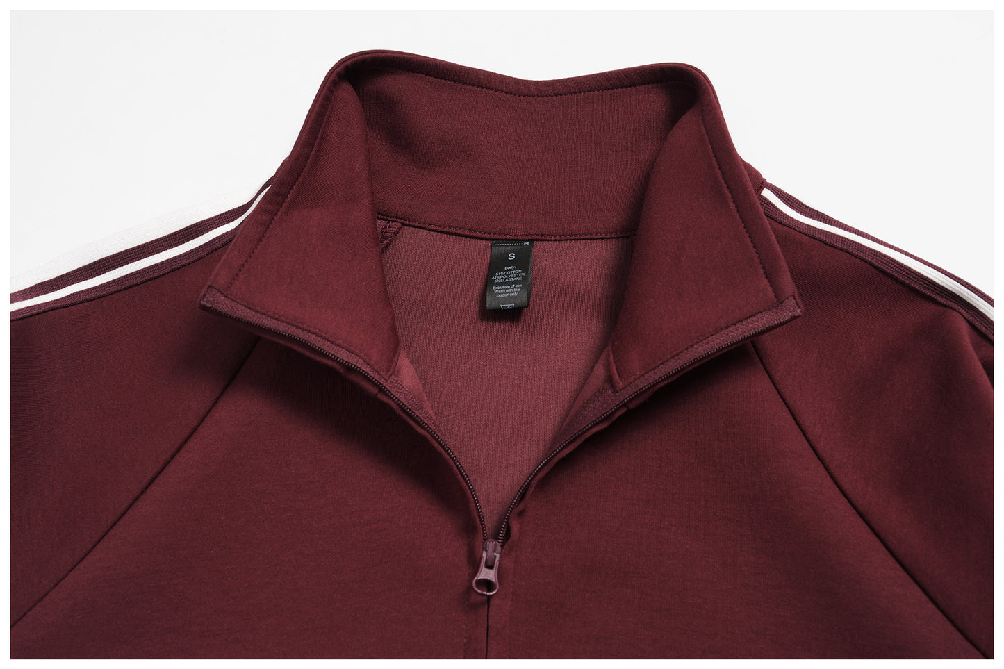 Contrast Color Sweatshirt Coat High Collar Windproof Zipper Pocket Thick Sweater Outdoor Sports Cycling Coat