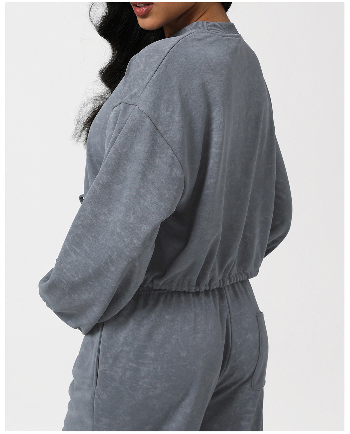 Loose Stylish Long Sleeves Yoga Sweater round Neck Sports Casual Autumn Winter Coat Printed Fitness Pullover