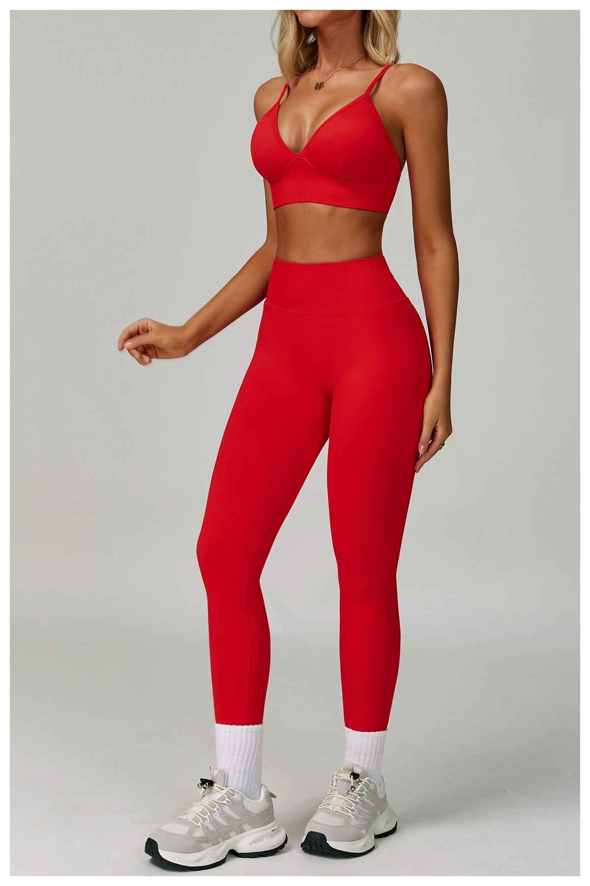 Sollinarry Peach Hip Seamless Yoga Pants V Skinny Slimming Running Sports Quick Drying Fitness Trousers