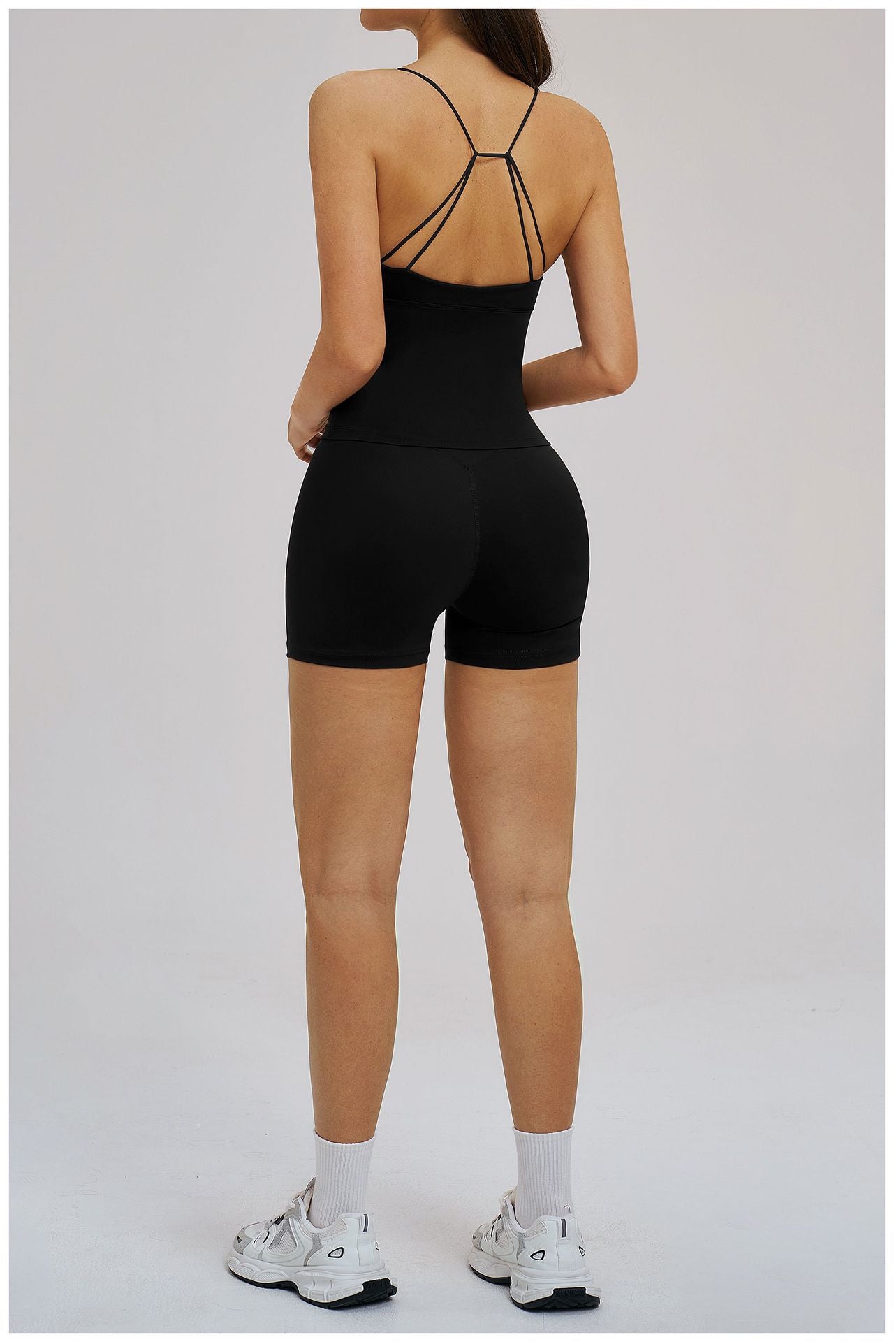 Yoga Brushed Beauty Back Exercise Fitness Outdoor Running Sports Two Piece Sets Women