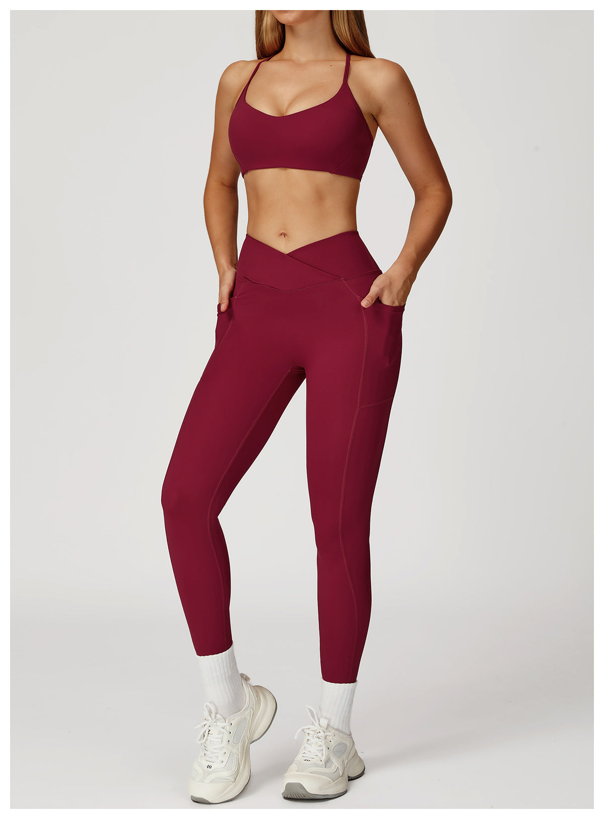 Nude Feel Yoga Bra Y Shaped Beauty Back High Grade Sports Underwear Running Fitness Sports Bra Women