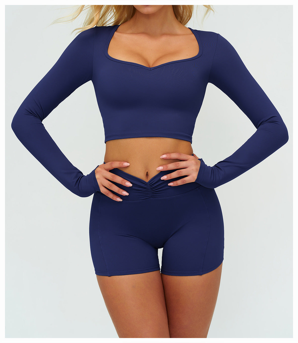 Autumn Winter Brushed Long Sleeve Yoga Clothes Outdoor Running Fitness Clothes Outer Wear Casual Sports Top