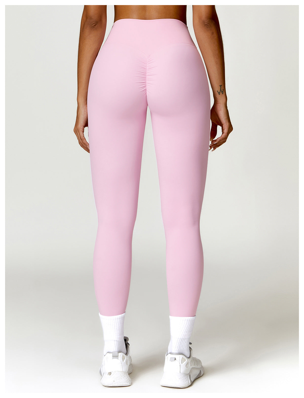 Sollinarry Quick Drying Skinny Yoga Pants Brushed Belly Contracting Hip Raise High Waist Fitness Pants Outer Wear Running Exercise Pants