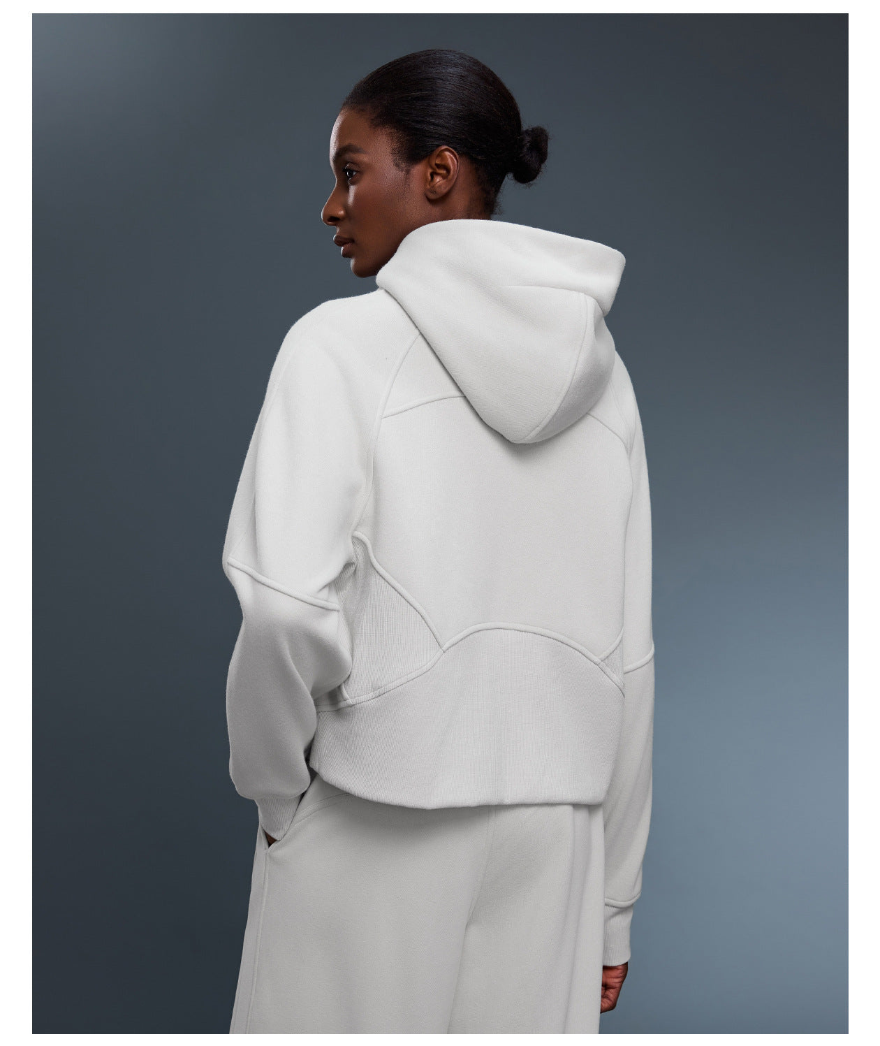 Autumn Winter Hooded Cardigan Sweater Women Fleece Lined Thermal Zipper Coat Youthful Looking Loose Casual Sports Top