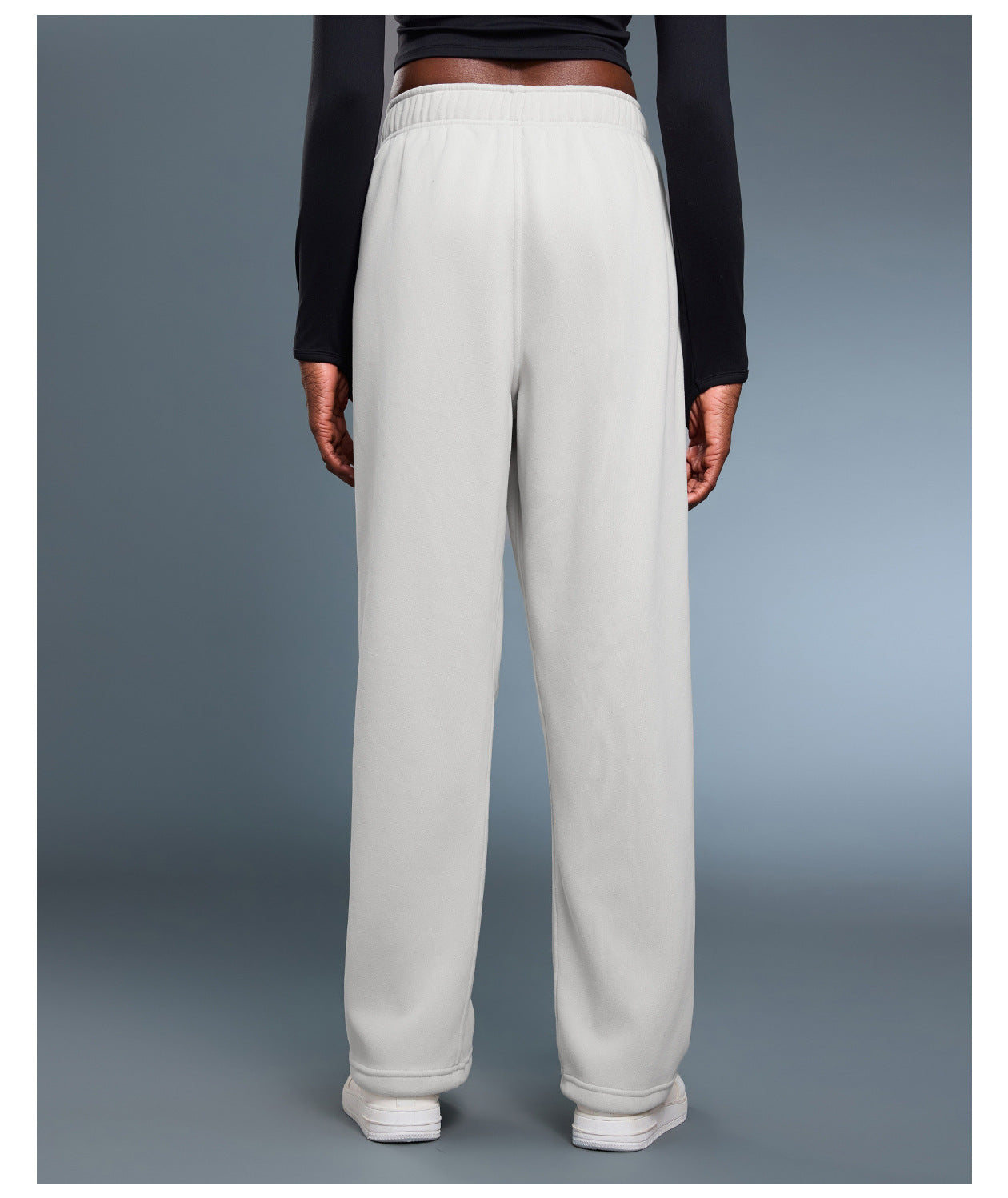 Casual Pants Autumn Winter Loose Straight Sports Trousers Women Warm Drawstring Ankle Tied Sweatpants