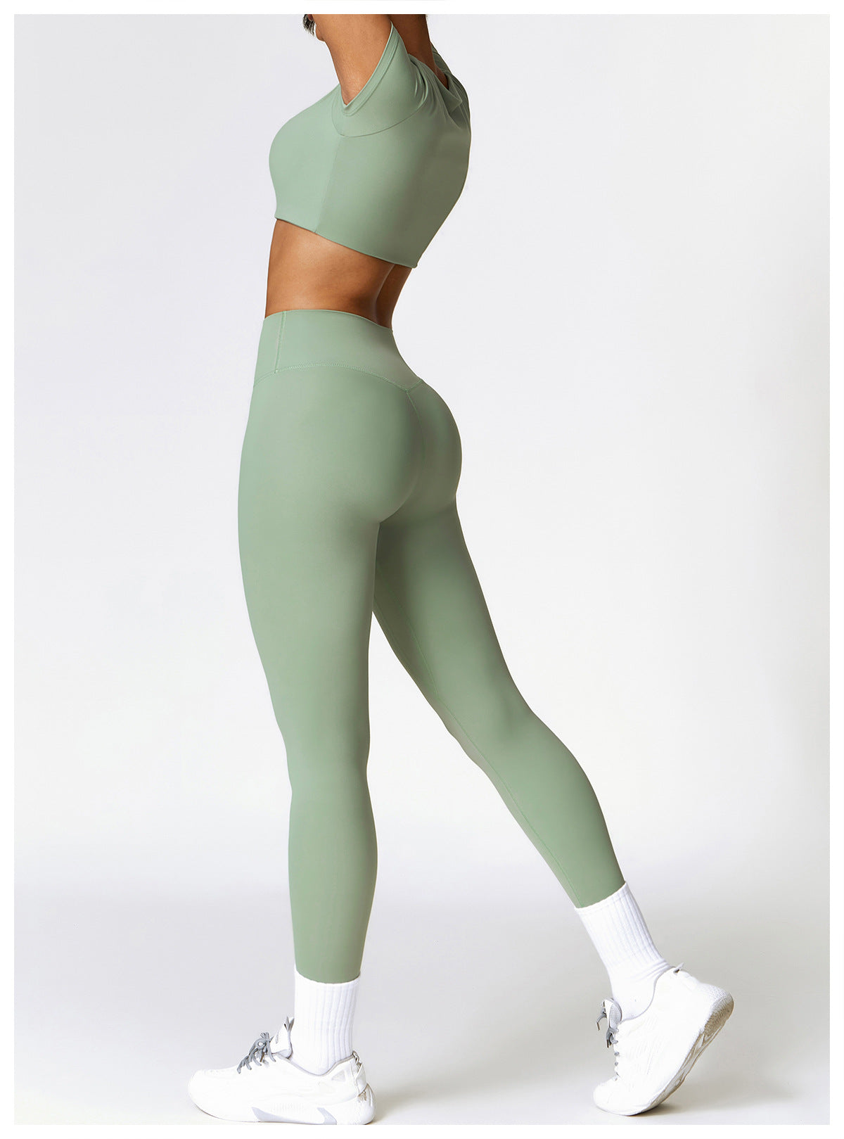 High Waist Hip Lift Brushed Yoga Pants Women Running Quick Drying Fitness Pants Outer Wear Slimming Tight Sports Pants