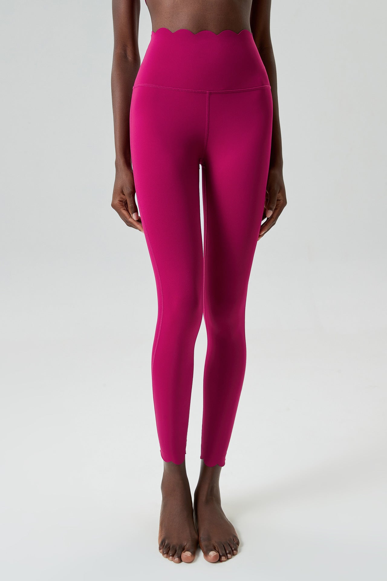 Small Wave Liquid Glue Yoga Pants Women High Waist Flat Stomach Sports Fitness Tight Trousers Quick Drying Leggings