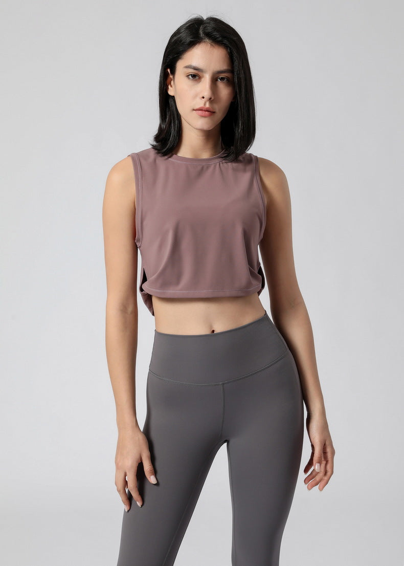 Yoga Exercise Vest Women Loose Fitness Vest Women Without Chest Pad
