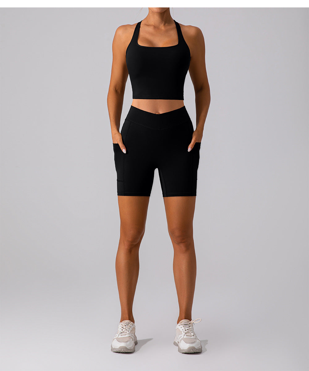 Autumn Winter Brushed Beauty Back Yoga Vest Quick Drying Dance Workout Top Outerwear Running Exercise Vest Women