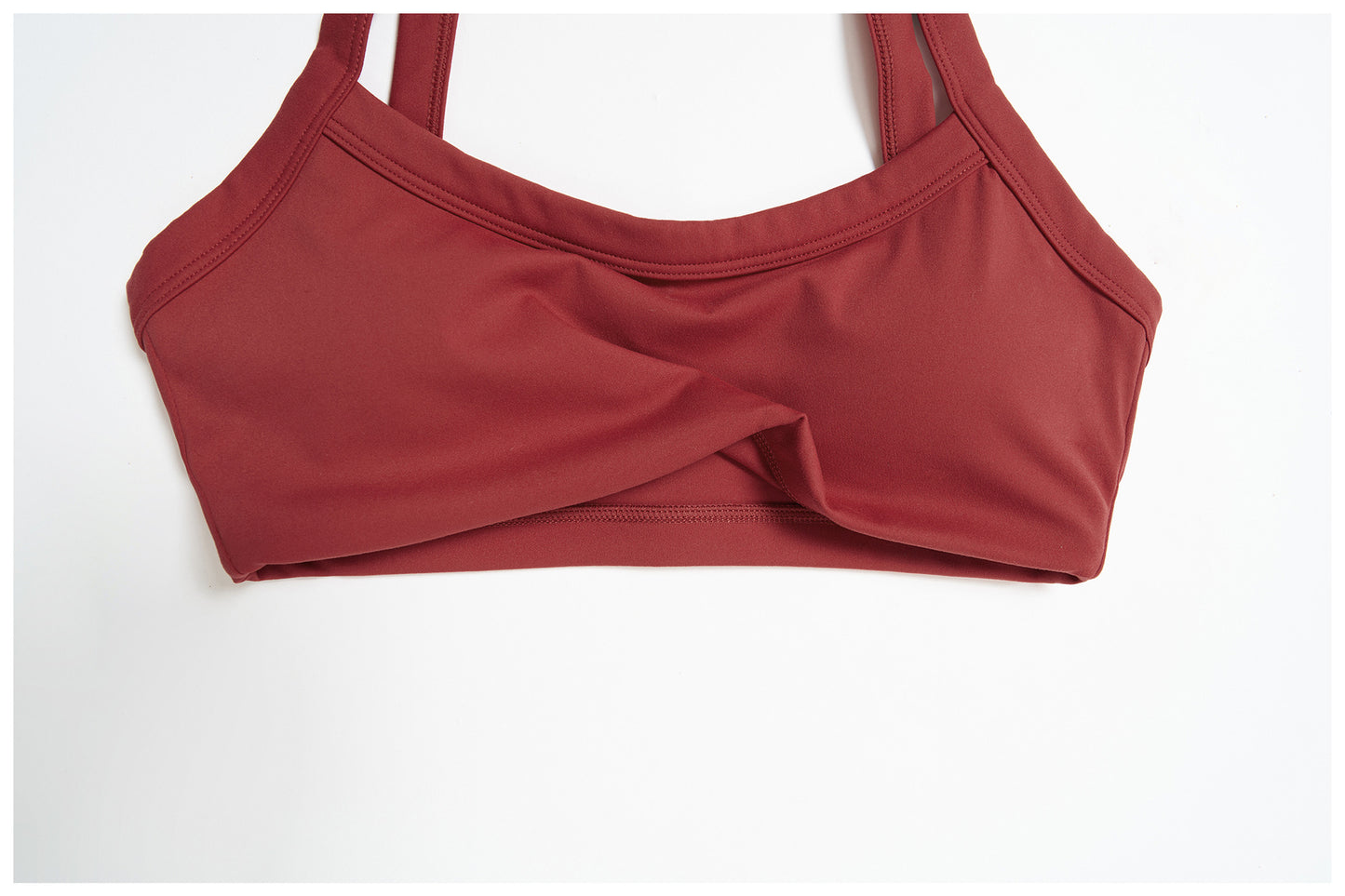 Brushed Double Shoulder Strap Yoga Bra Hollow Out Cutout Back Tight Sports Underwear Outer Wear Running Fitness Clothes