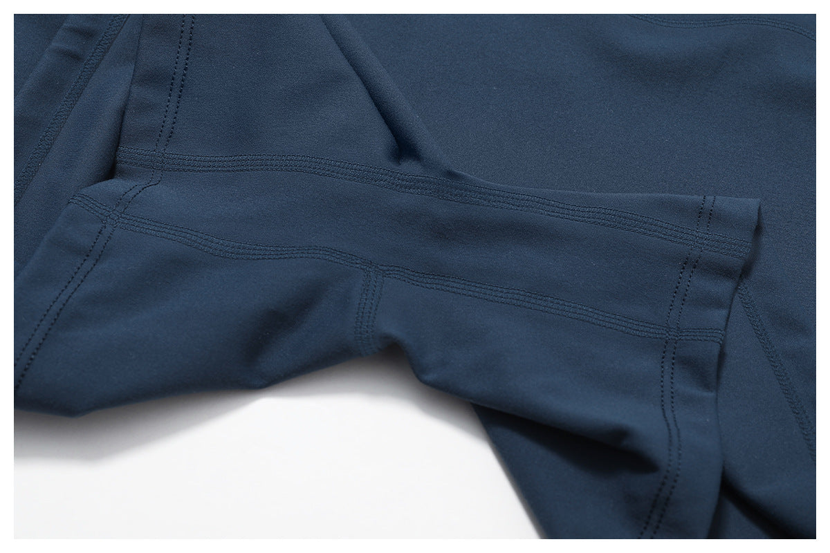 Brushed Tight Yoga Shorts Women High Waist Belly Contracting Fitness Pants Hip Lifting Running Exercise Shorts