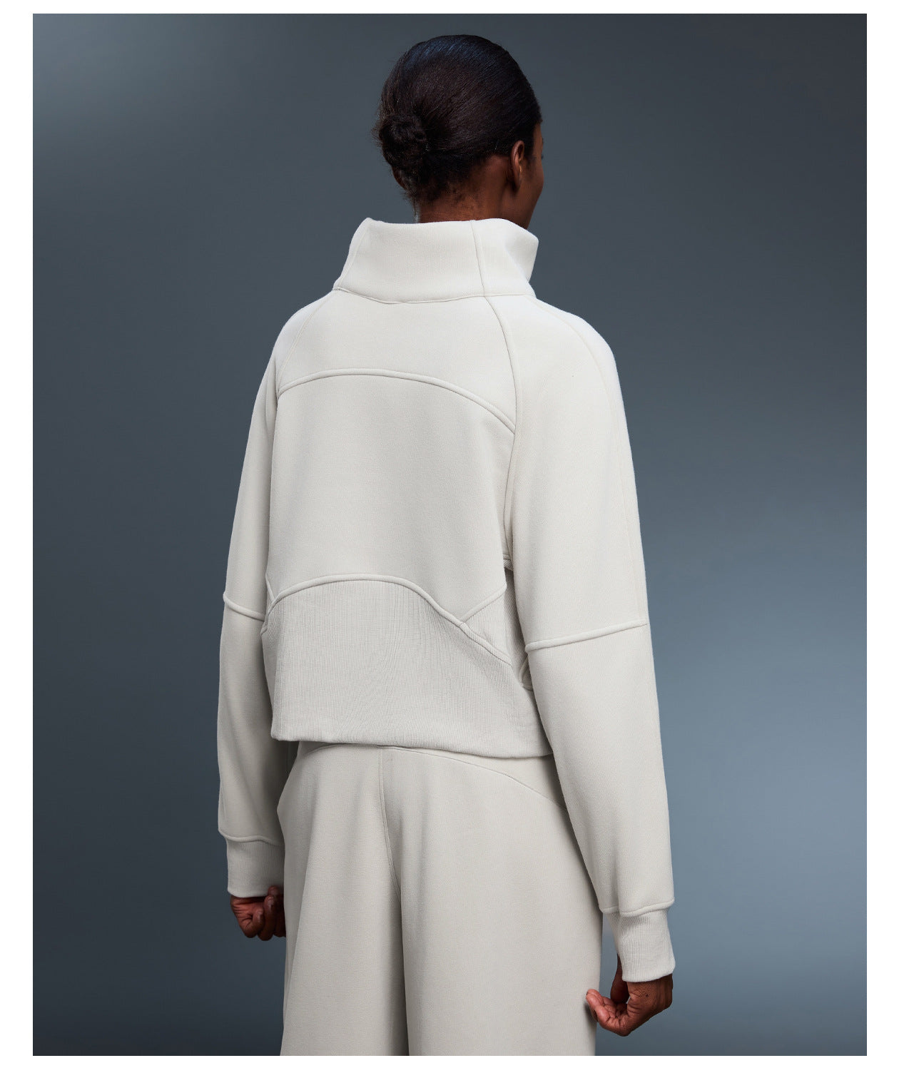 Sports Sweater Women Autumn Winter Fleece lined Half Open Zipper Turtleneck Pullover Outer Wear Warm Jacket