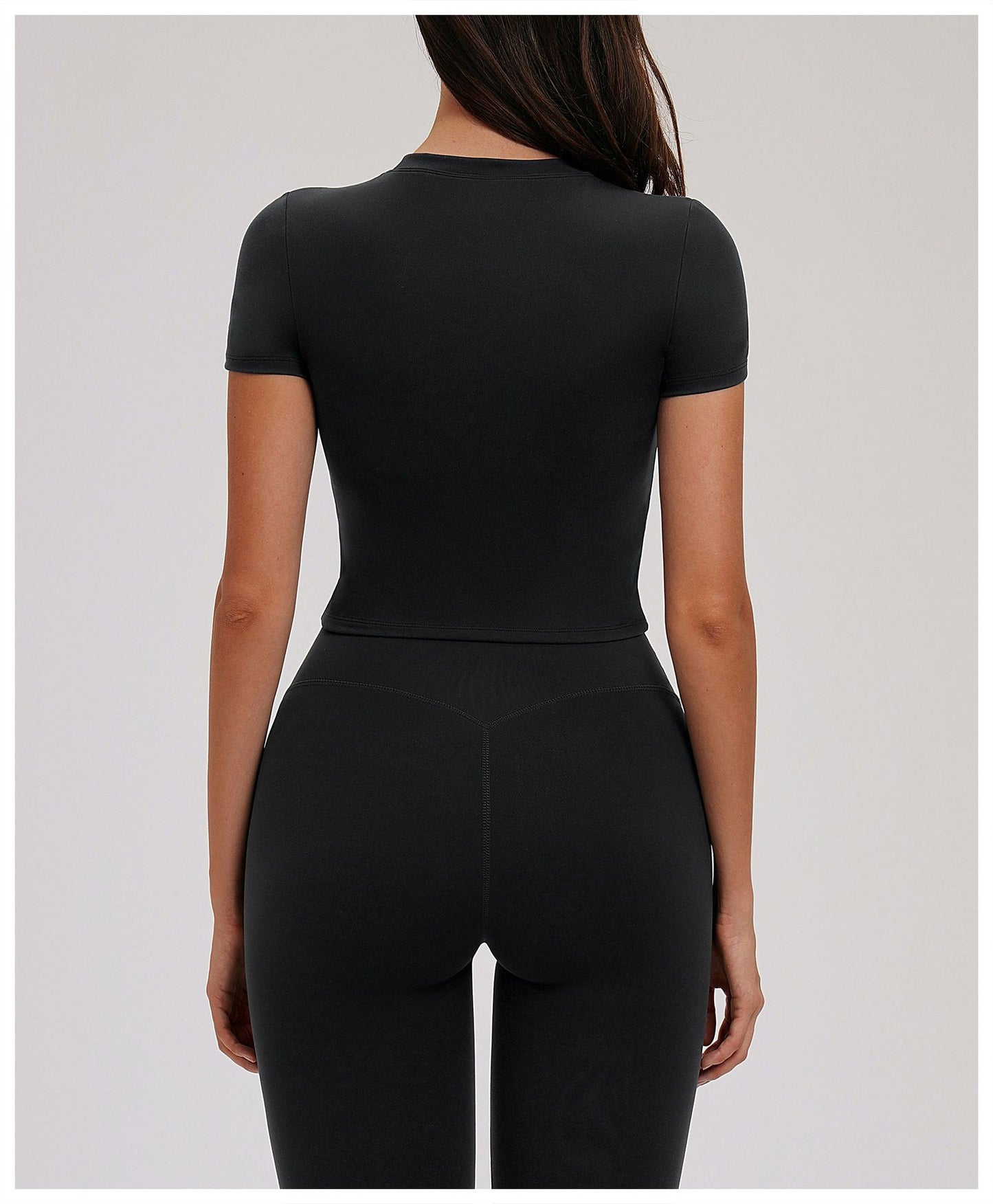 Spring T shirt Skinny Yoga Clothes Short Sleeve Workout Top Outdoor Casual Running Sports Short Sleeve Women