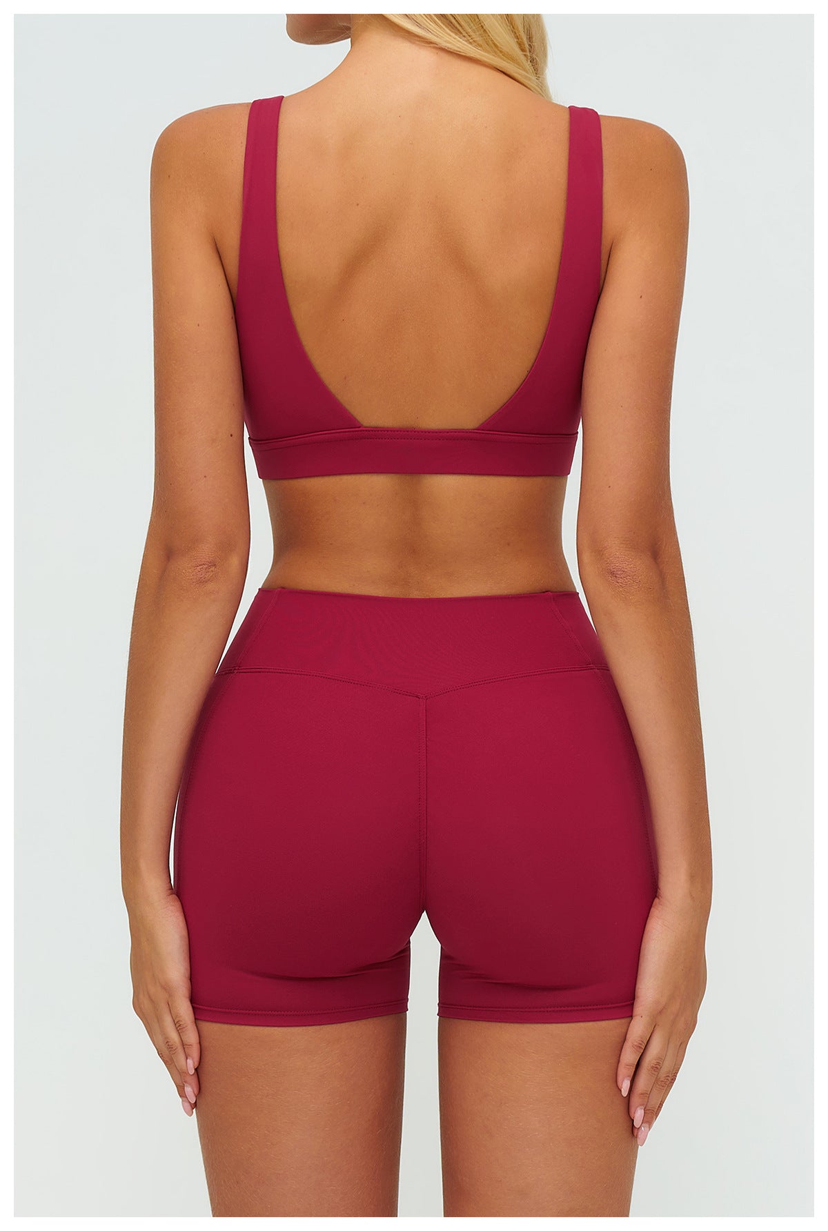 Brushed Yoga Bra Hollow Out Cutout Geometric Abstract Back High Grade Underwear Fitness Running Sports Bra Women