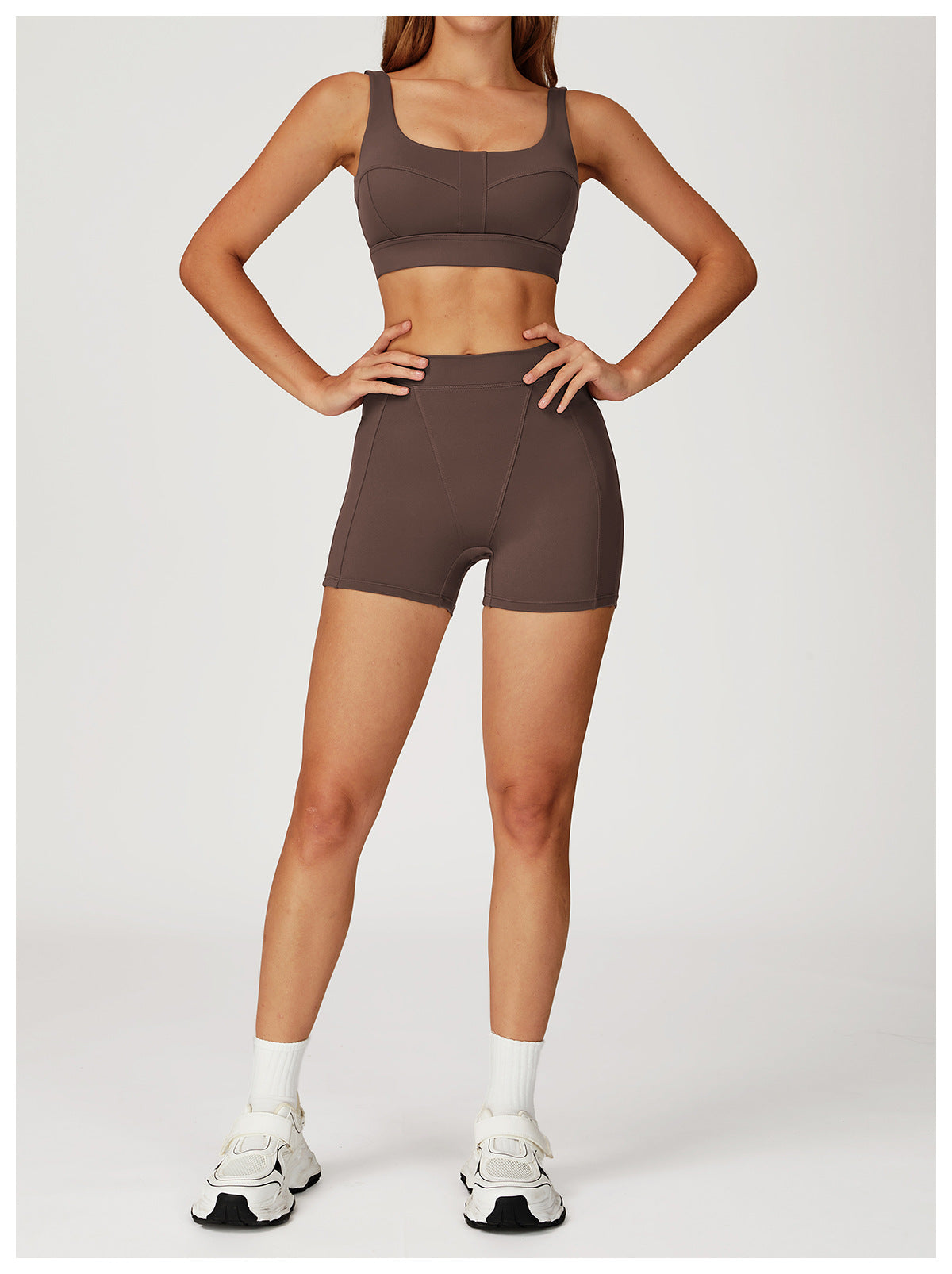Nude Feel Yoga Bra Hollow Out Cutout Back Shaping Shockproof Sports Underwear Outdoor Running Workout Yoga Bra