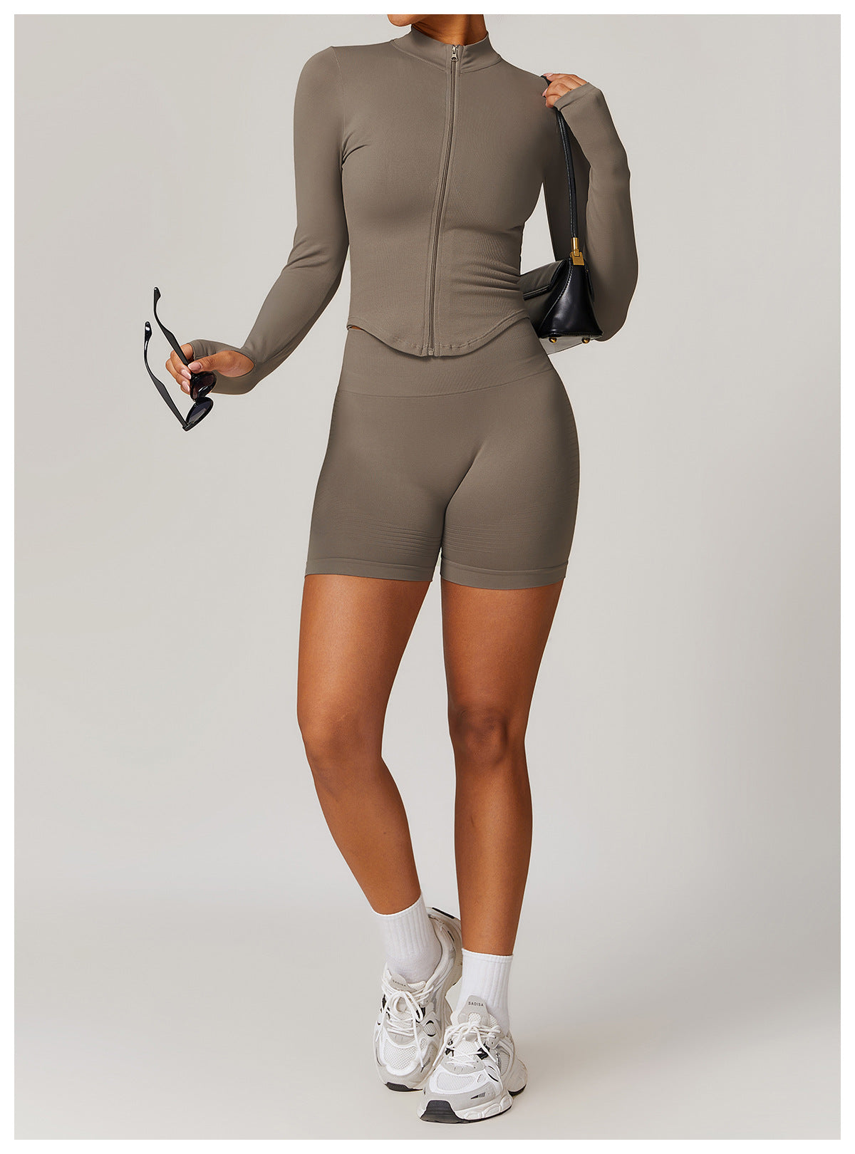 Sollinarry Seamless Tight High Waist Yoga Shorts Peach Hip Women Hip Lifting Fitness Shorts Outdoor Running Shorts