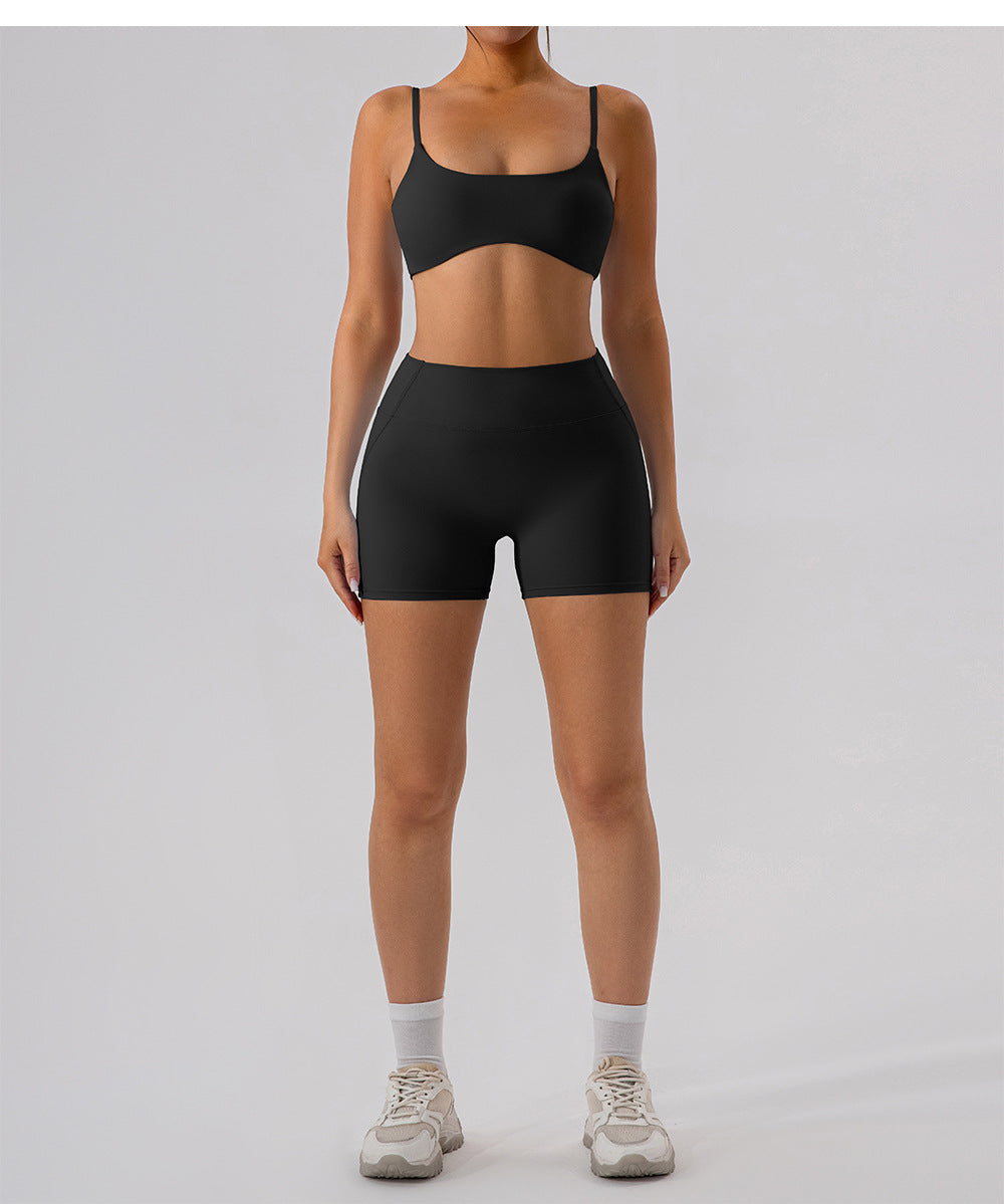 Tight Back Yoga Bra Nude Feel Quick Drying Sports Underwear Pilates Workout Clothes Vest Top Women