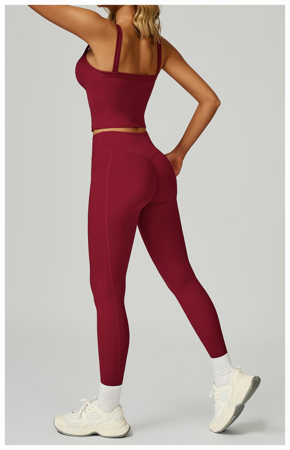Nude Feel High Waist Yoga Pants Cross Waist Fitness Yoga Pants Women Outdoor Sports Running Tights