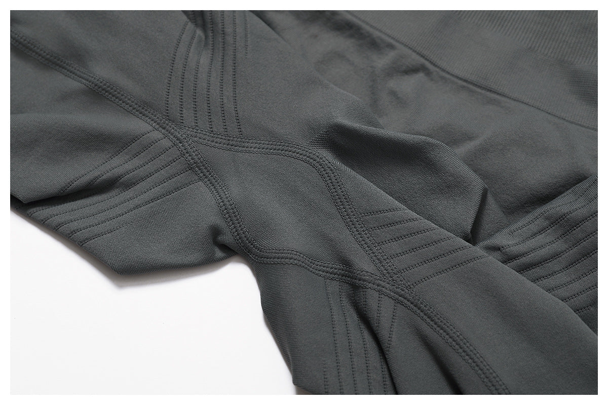 Sollinarry Tight High Waist Hip Raise Yoga Pants Thread Waist Belly Contracting Fitness Pants Women Outer Wear Running Workout Pants