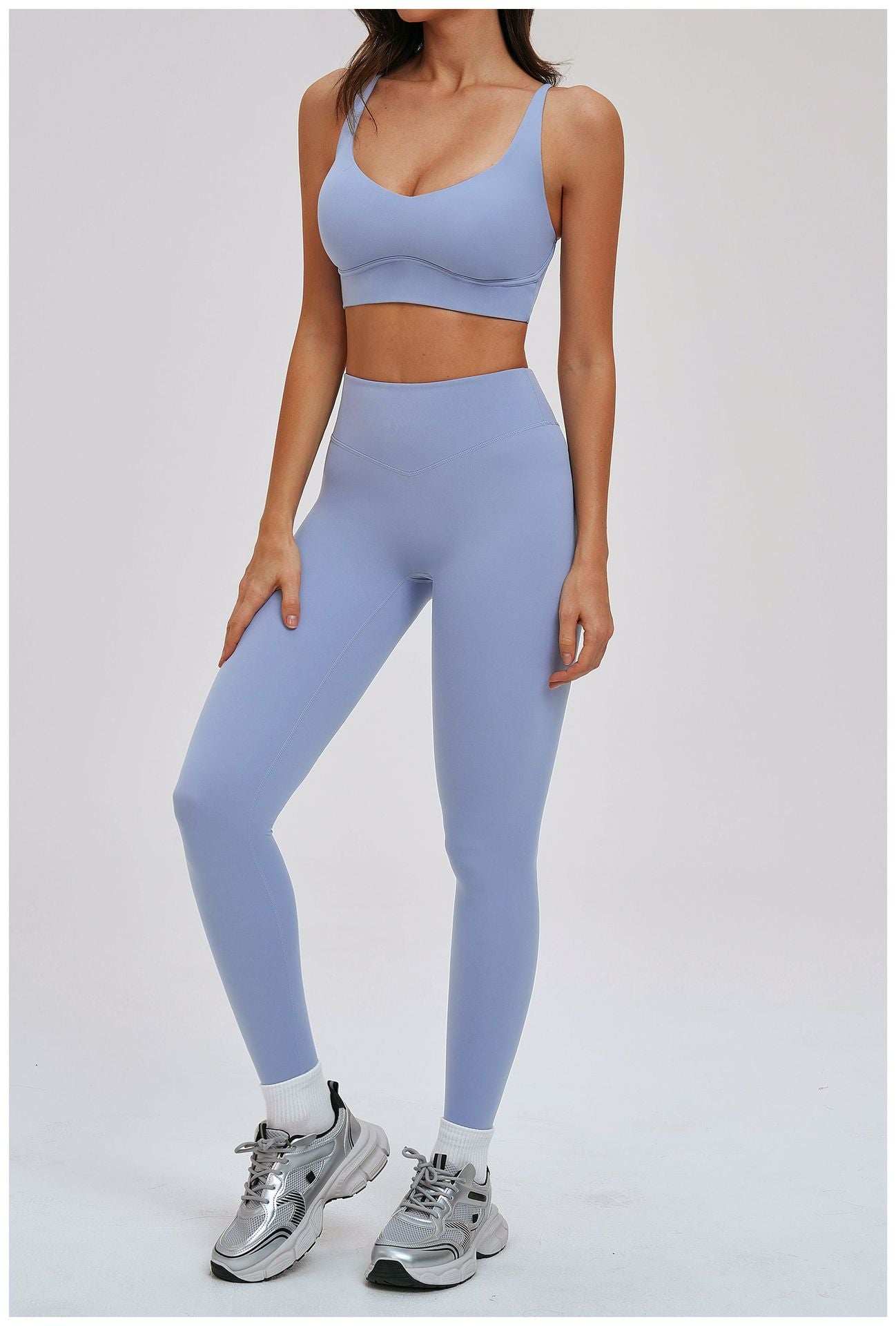 Halter Brushed Yoga Bra Cross Hollow Out Cutout out Beauty Back Tight Sports Underwear Outdoor Running Bra