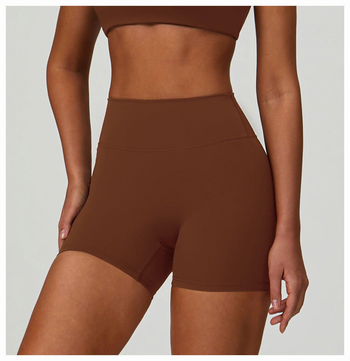 Nude Feel Yoga Shorts Tight High Waist Quick Drying Outdoor Exercise Shorts Women Casual Running Fitness Clothes