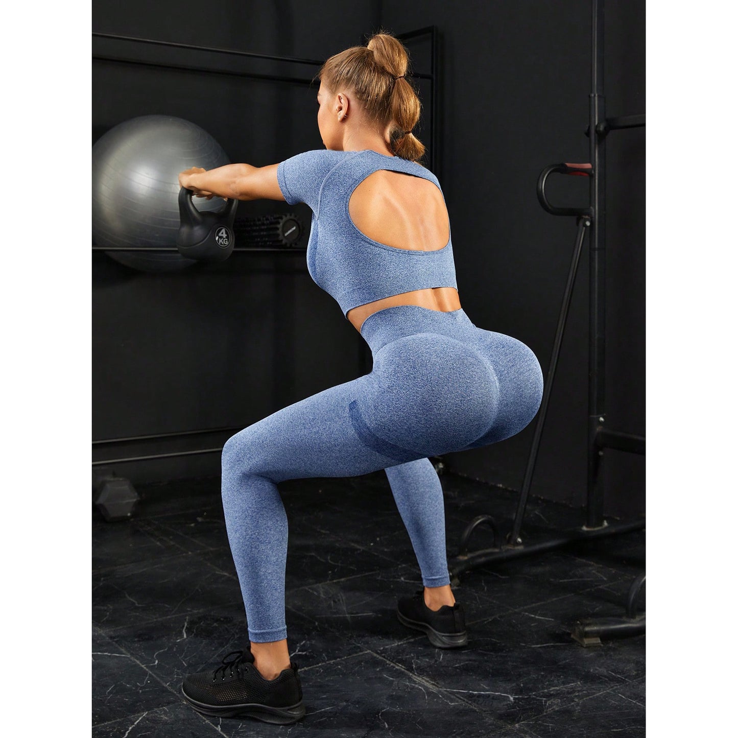 Running Quick Drying Fitness Trousers Long Sleeved Women Sportswear Yoga Two Piece Sets