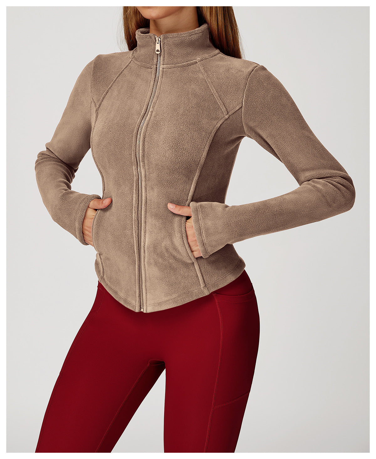 Autumn Winter Fleece Jacket Lambswool High Grade Coat Polar Fleece Outdoor Thick Warm Jacket Women