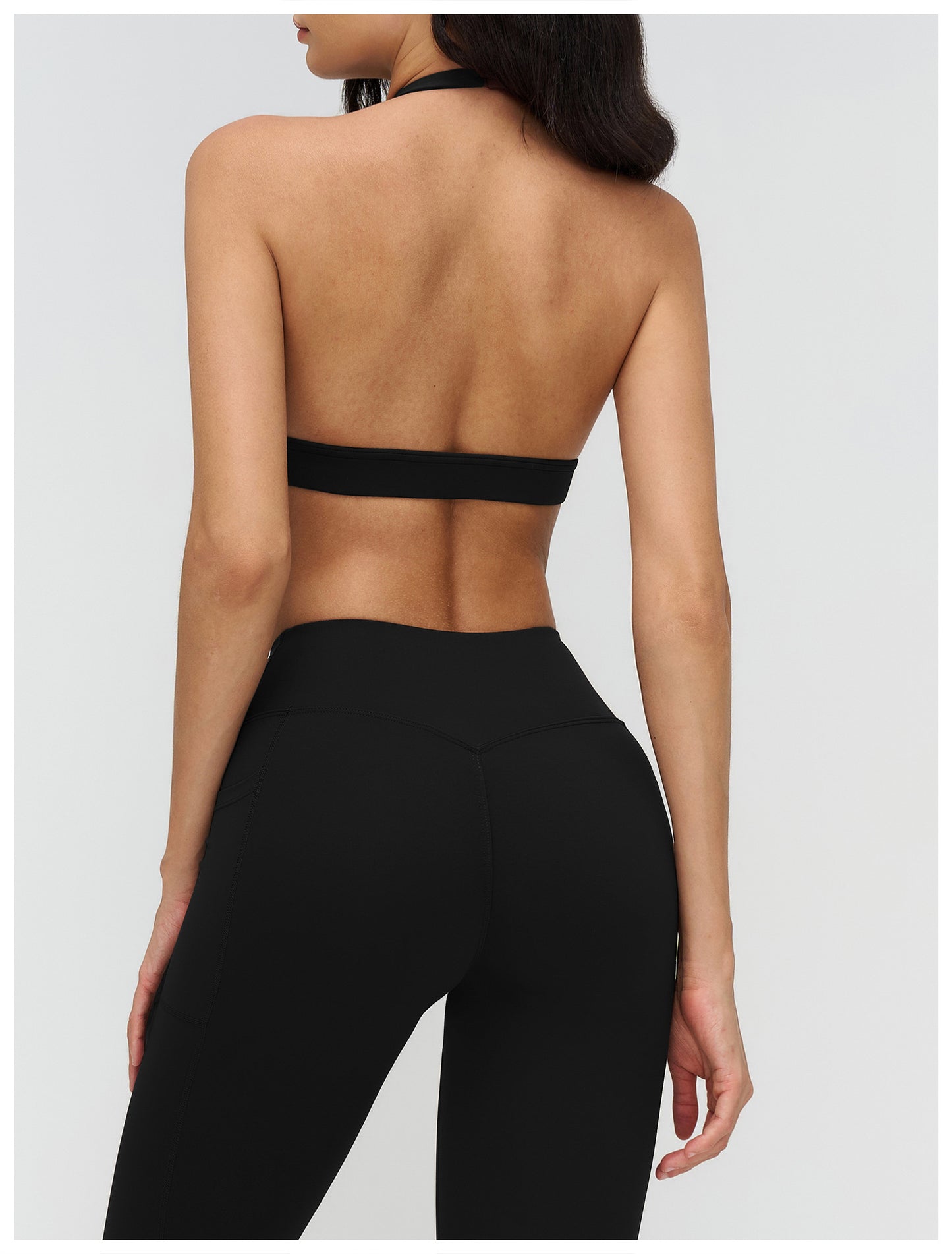 Nude Feel Yoga Bra Cross V neck Beauty Back Exercise Bra Fitness Running Exercise Underwear