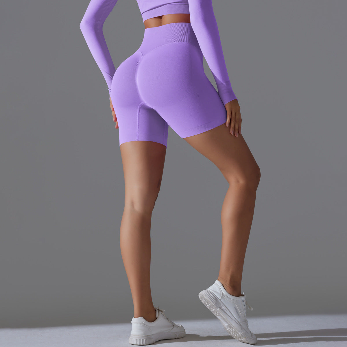 Summer High Waist Hip Lift Fitness Pants Women Sports Belly Contracting Cycling Tights Peach Hip Yoga Short