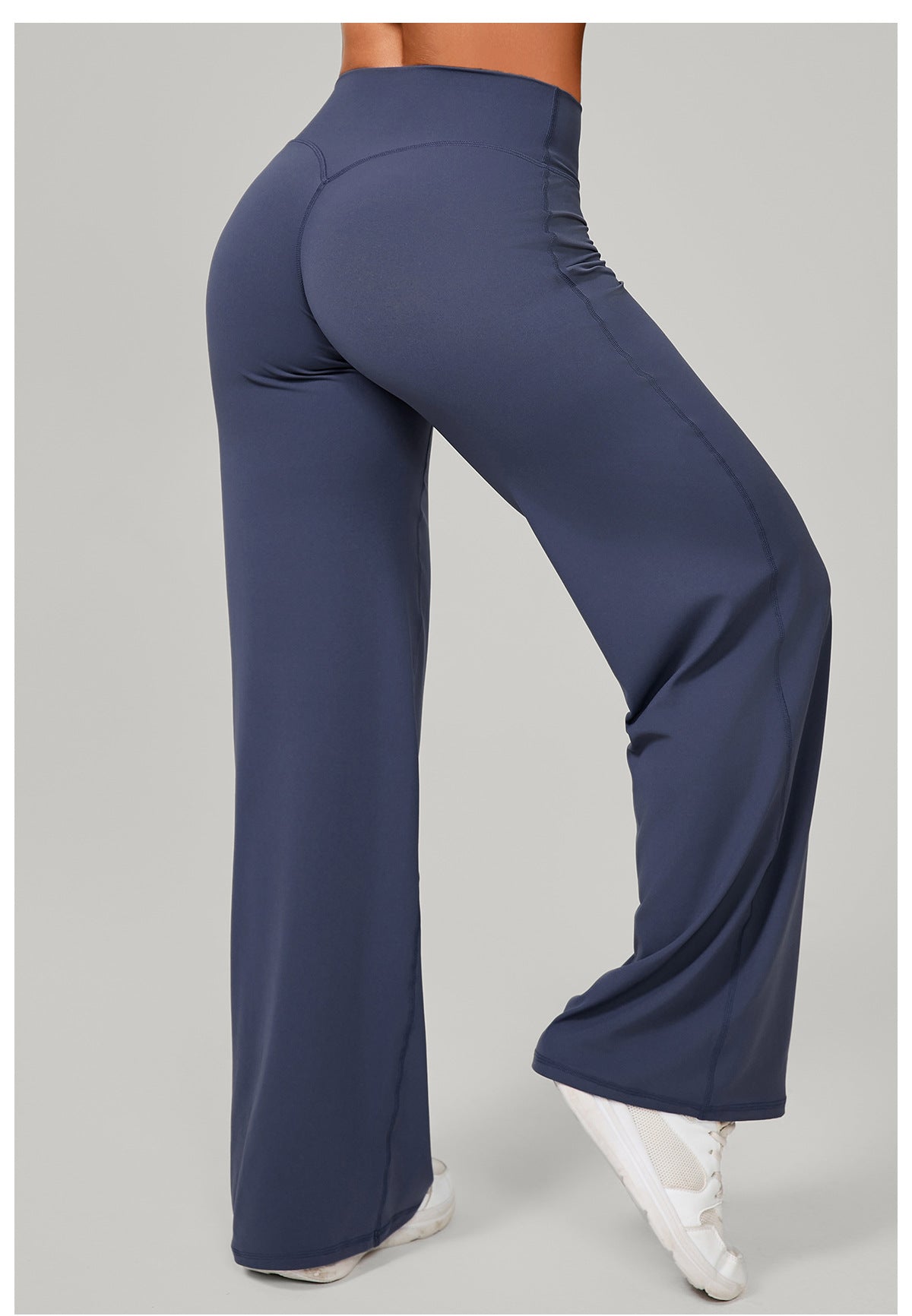 Autumn Sand Pilates Straight Yoga Pants All Match Loose Wide Leg Pants Running Sports Fitness Hip Showing Trousers
