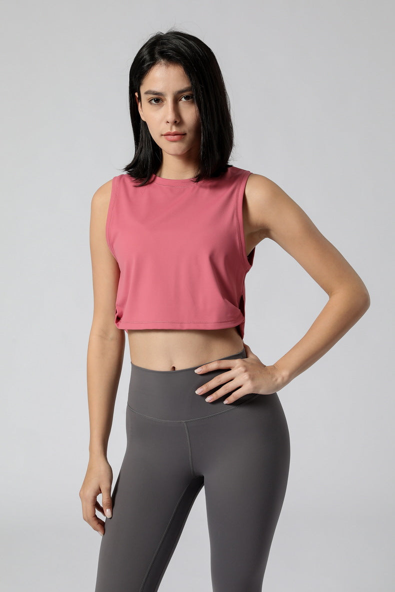 Yoga Exercise Vest Women Loose Fitness Vest Women Without Chest Pad