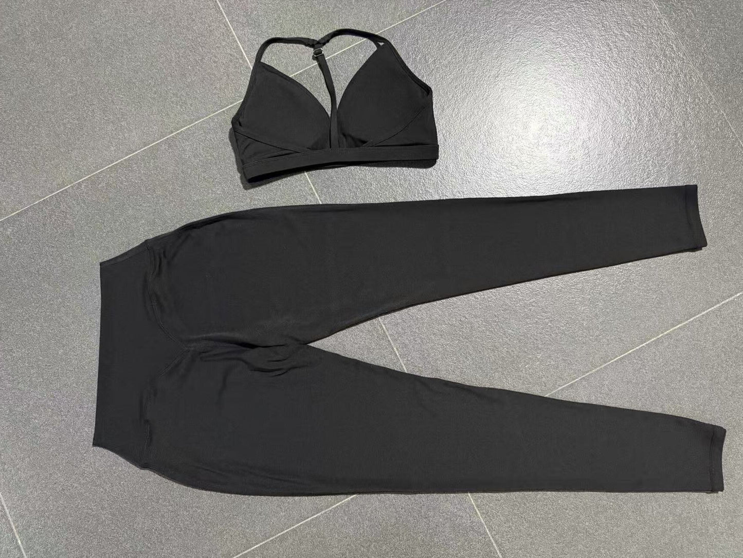 Tight Yoga Hollow Out Cutout out Beauty Back Shockproof Sports Running Fitness Casual Yoga Two Piece Sets