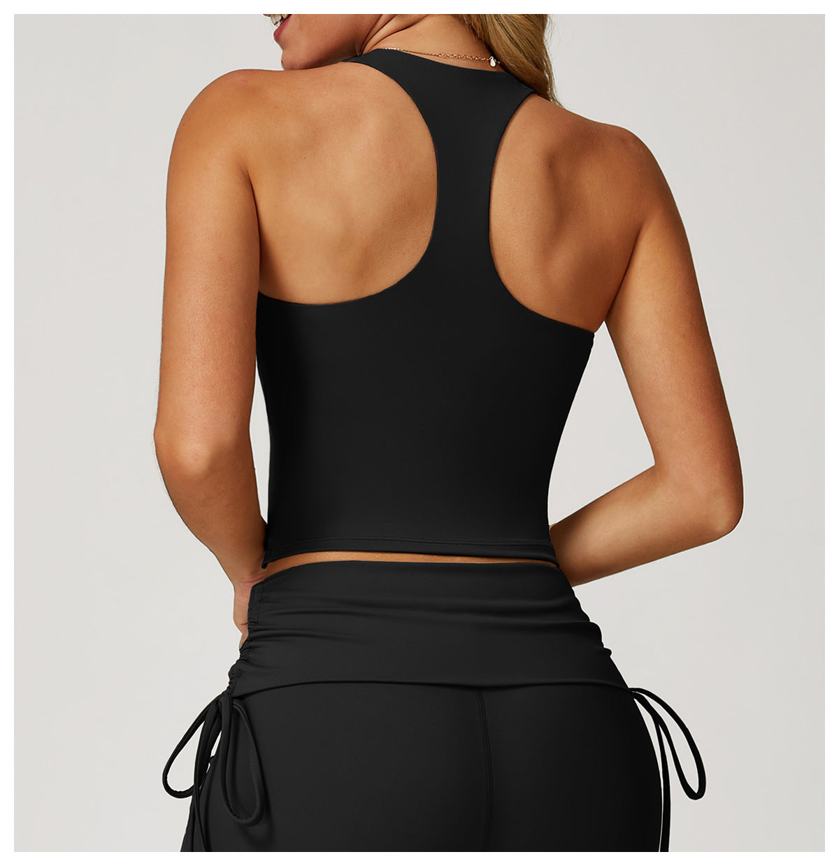 Sollinarry Nude Feel Yoga Vest H Shaped Beauty Back Quick-Drying Workout Top Outdoor Running Exercise Underwear