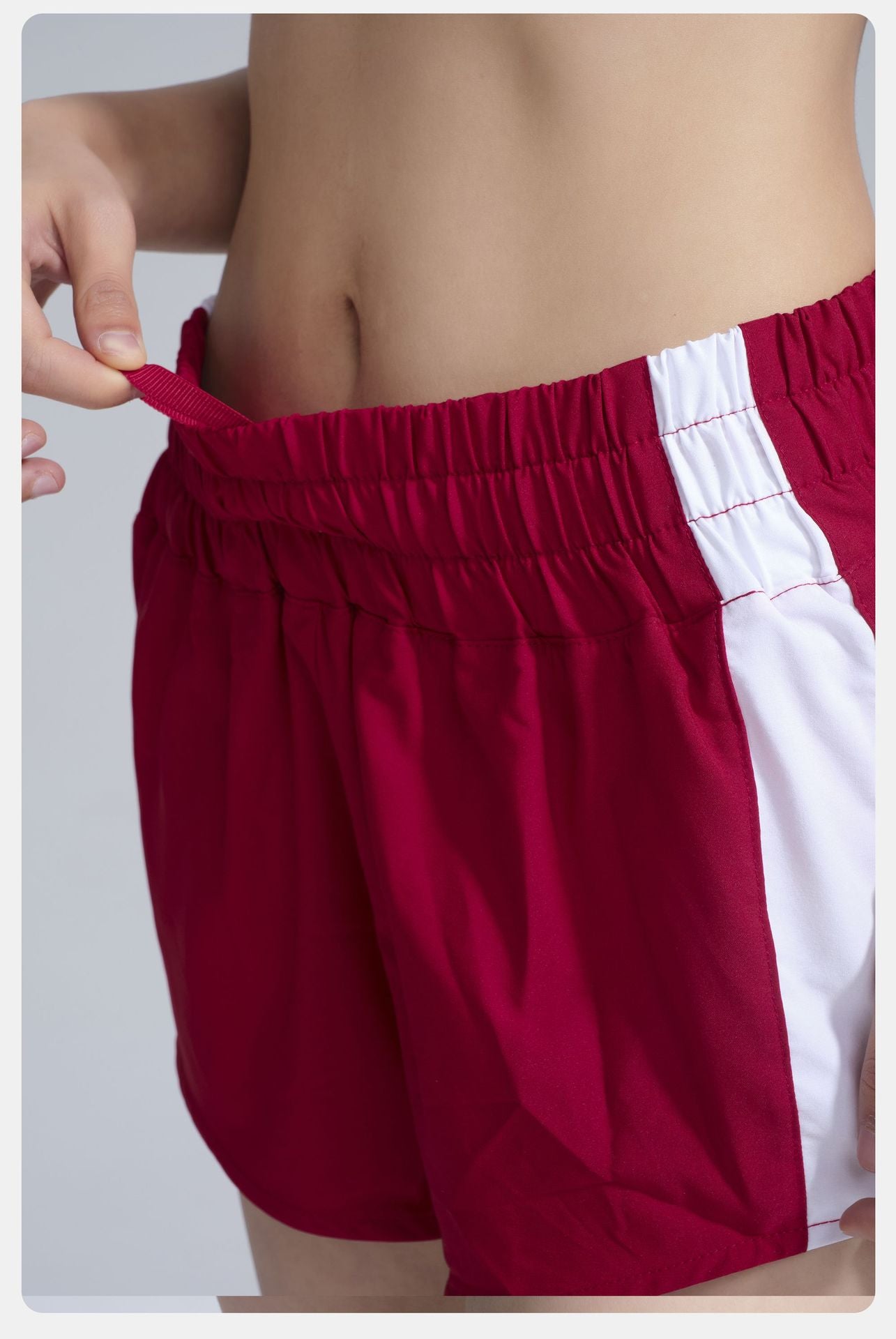 High Waist Belly Contracting Sports Shorts Women Summer Back Waist Pocket Running Workout Cropped Pants Loose Casual Breathable Yoga Pants